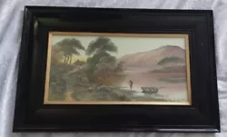 Buy Signed Oil Painting B Davis 1904 Scottish Highlands • 99.99£
