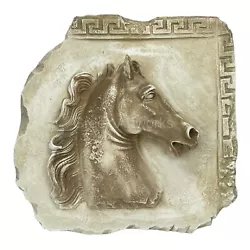 Buy Horse Portrait Head Wall Plaque Décor Bas Relief Greek Sculpture Cast Stone • 63.45£