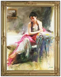 Buy PINO Daeni Original OIL PAINTING On CANVAS Female Signed Framed AUTHENTIC Large • 42,542.53£