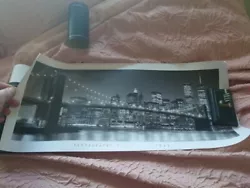 Buy Brooklyn Bridge & Empire State Art Wall  Photography Henri Silberman Cased. 2002 • 5£