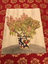 Buy Vintage Oil Painting On Board Signed By The Artist - Floral - • 25£