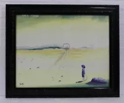 Buy Amazing Salvador Dali Oil On Canvas Dated 1934 With Frame In Golden Leaf Nice • 471.71£