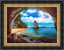 Buy OBK ART 20% OFF EASTER SALE Seascapes Framed Oil Original Painting Landscapes • 210£