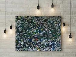 Buy Painting Abstract “chaos” Original Automatic Art Canvas Jackson Pollock • 26,640£