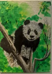 Buy ACEO Original Painting Animal Panda  Art Card  Hand Painting  3.5/2.5 • 12.63£