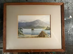 Buy Small Vintage ' Loch - An - Eilan ' Watercolour Painting • 14.99£