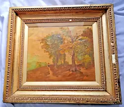 Buy Antique Oil Painting In An Antique Egg & Dart Worn Gilded Frame - Older Than Old • 45£
