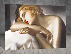 Buy  Tamara De Lempicka The Sleeping Girl CANVAS PAINTING ART PRINT POSTER 872 • 7.01£