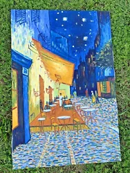 Buy Oil Painting Vincent Van Gogh Replica CAFE TERRACE Place Du Forum Aguirre ❤️sj3j • 2,762.76£