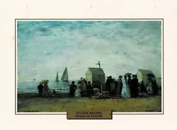 Buy Beach Of Trouville - Eugène Boudin - Info Card • 0.86£