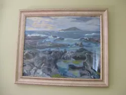 Buy Pastel Painting Of Rocks And Sea At Twilight • 60£