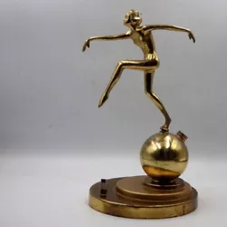 Buy ART DECO Original 1930s Brass Nude Lady Dancer MATCHSTRIKER LIGHTER • 145£