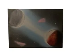 Buy Spray Art On Canvas (space) (A3). Only One Of This Exact Painting! • 30£