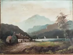 Buy Antique Victorian Original Oil Painting Scottish Rural Landscape Unsigned • 119.99£