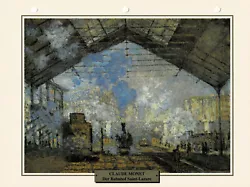 Buy Saint-Lazare Station - Claude Monet - Info Card • 0.86£