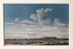 Buy Watercolor #170, Southwestern Desert View With Clouds • 661.50£
