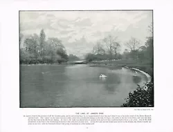 Buy St James's Park Lake Westminster London Antique Old Picture Print C1896 TQL#121 • 5.99£