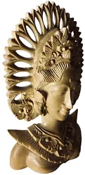 Buy Superb Hand-Carved MCM Balinese Dancer Sculpture Legong Goddess Vtg Wood Flaw.. • 72.49£