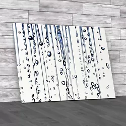 Buy Revitalize Your Bathroom With Water Drop Canvas Print Large Picture Wall Art • 27.95£