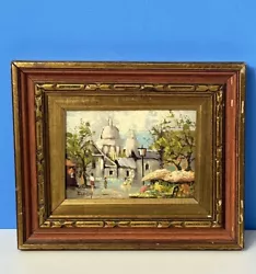 Buy Vintage Original Oil On Board By WALTER BLESH Impressionism City Scape 9.5x11” • 104.14£