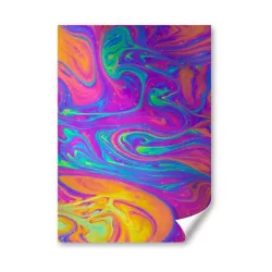 Buy A5 - Liquid Rainbow Paint Swirls Print 14.8x21cm 280gsm #14630 • 3.99£