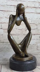Buy Original Abstract Bronze Torso Bust Sculpture. Mid Century Modern. Male Artwork • 196.76£