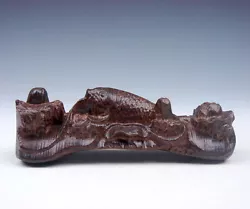 Buy Mahogany Hard Wood Carved Sculpture Lucky Swimming Carp Fish #020816 • 16.53£