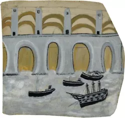 Buy Boats Before The Great Bridge  : Alfred Wallis : 1938 :  Archival Art Print • 63.56£