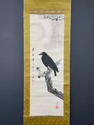 Buy Nw5844 Hanging Scroll  Crow In The Moonlight  By Shaku Soen (1860-1919) • 94.09£