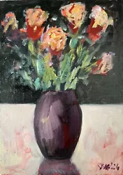 Buy Flowers, Original Oil Painting, Miniature. • 29£
