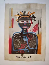 Buy Jean-Michel Basquiat Painting Drawing Vintage Sketch Paper Signed Stamped • 83£