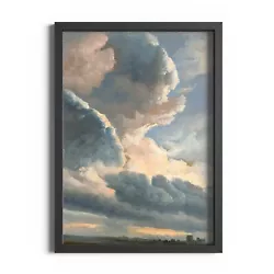 Buy The Clouds Vintage Wall Art Nature Farmhouse Picture Oil Painting Print Poster • 5£