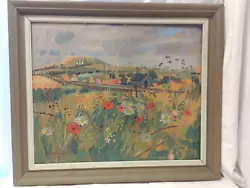 Buy Derek Inwood (1925 - 2012) Framed Floral Oil Painting: West Runton Norfolk 1973 • 150£