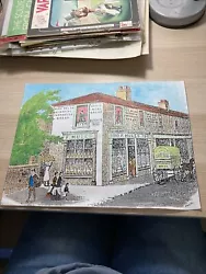 Buy Crude Watercolour Over Printed Bristol Shop Scene • 6£
