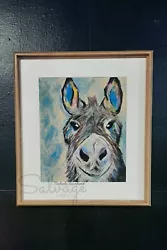 Buy At The Seaside Painted Donkey Acrylic On Canvas Board  Original Framed  • 149.99£