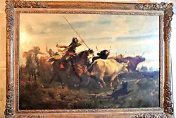 Buy Richard Beavis (1824-1896) Oil Painting Caddle Rounding Up London • 4,068.28£