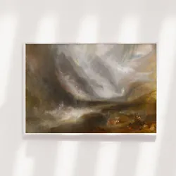 Buy J. M. W. / William Turner - Valley Of Aosta Snowstorm (1837) Poster Painting Art • 6.50£