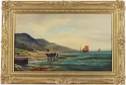 Buy Ayrshire Coast Scotland Antique Oil Painting By Alexander Finlay (19th Century) • 124£