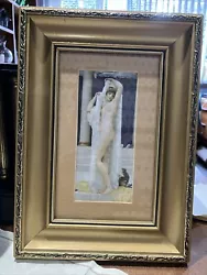Buy Antique Nude Print   After  The Bath Of Psyche 33cm H X23.5cm L • 34.99£