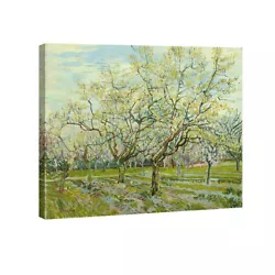 Buy Van Gogh Canvas Print Painting Reproduction Photo Poster Picture White Orchard • 12.59£