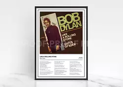Buy Bob Dylan Like A Rolling Stone Album Single Cover Poster / Music Gift • 8£