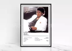 Buy Michael Jackson Thriller Album Single Cover Poster / Music Christmas Gift • 8£