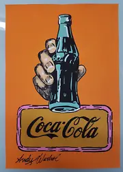Buy ANDY WARHOL WATERCOLOR ON PAPER [A4 SIZE]. 'COCA COLA BOTTLE'. Hand Made • 24.88£