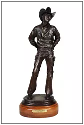 Buy Bill Nebeker I Aint No Fence Builder Bronze Sculpture Signed Western Cowboy Art • 3,933.54£