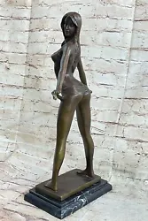 Buy Hand Made Genuine Nude Bronze By Vitaleh Female With Erotic Pose Sculpture • 789.41£