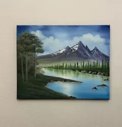 Buy Original Oil Painting 16x20 “Secluded Mountain”Art/Landscape (Bob Ross Inspired) • 124.03£