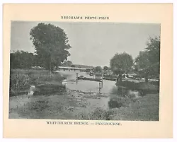 Buy Whitchurch Bridge Pangbourne Berkshire Antique Print Picture 1900 BPF#1686 • 2.99£