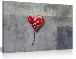 Buy Bandaged Heart Balloon Banksy Canvas Wall Art Picture Print • 15.99£