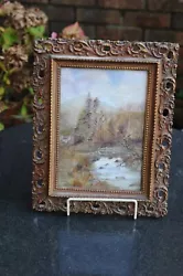 Buy Very Nice Oil Painting Signed Wood And Dated 1922 In Original Frame • 40£