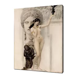 Buy Gustav Klimt Allegory Of Sculpture Reproduction Canvas Print Wall Art Picture • 65£